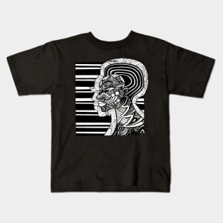 Intricate Profile Kids T-Shirt